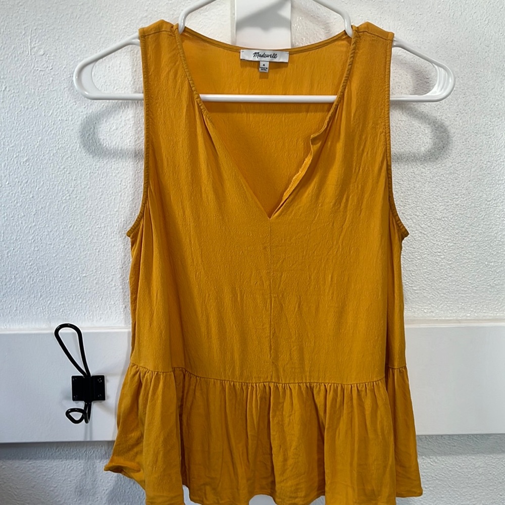 Madewell Peplum tank top blouse